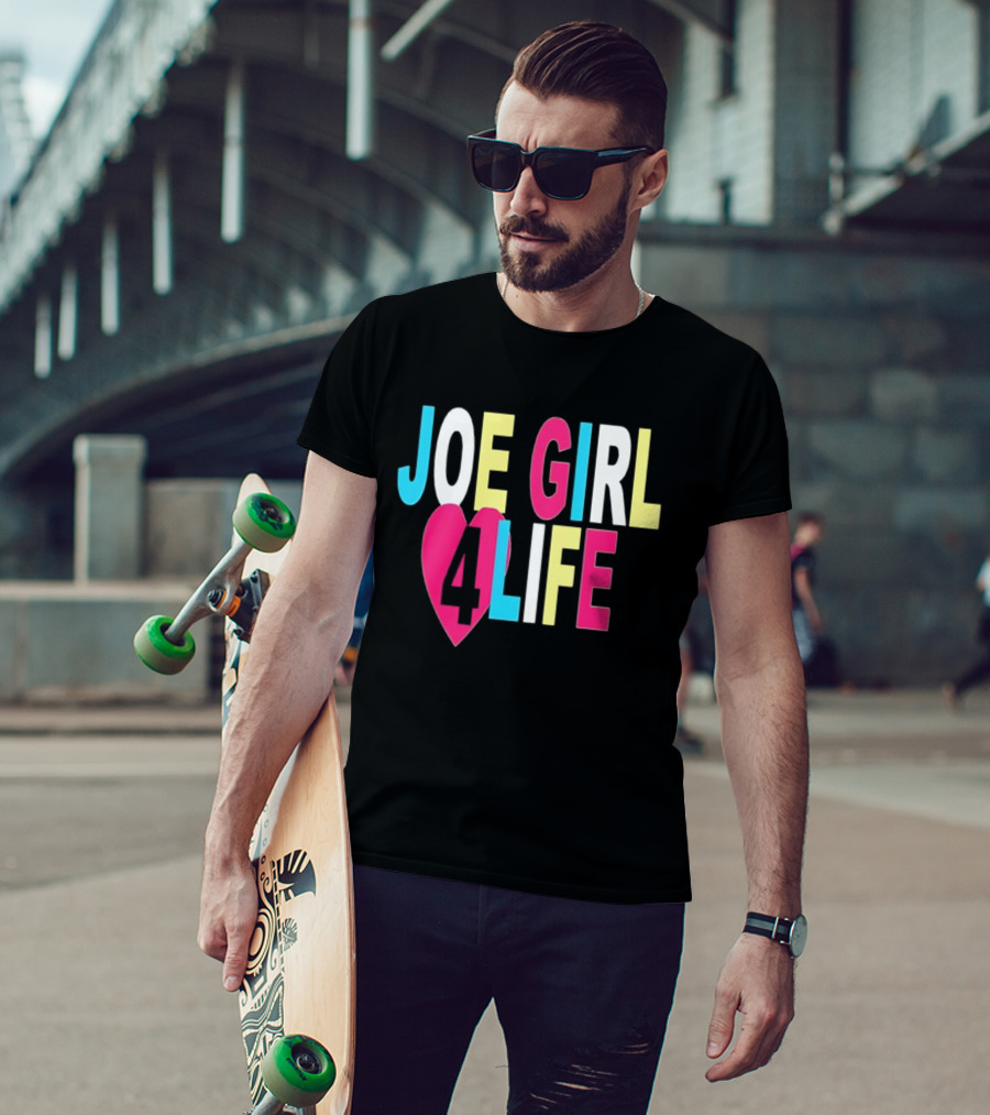 Joe Girl 4 Life Heart Design Colorful T-Shirt