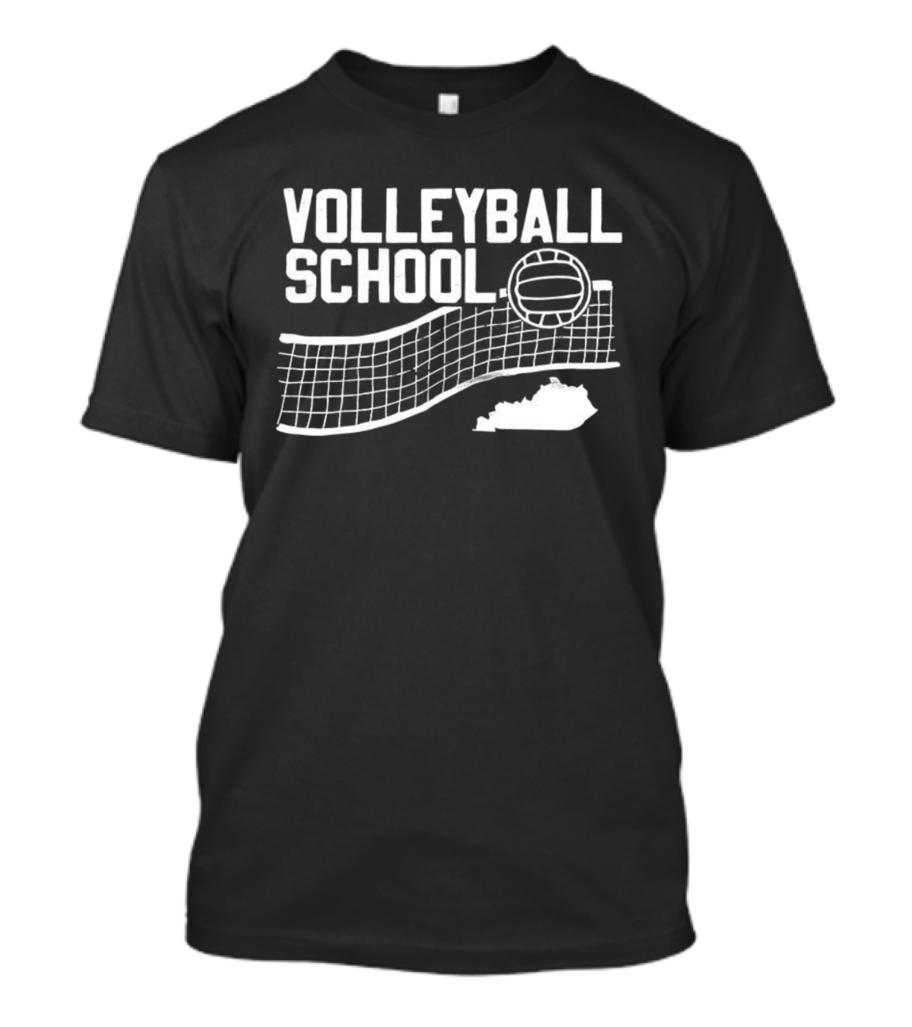 Kentucky Volleyball School Ball And Net Graphic As State T-Shirt