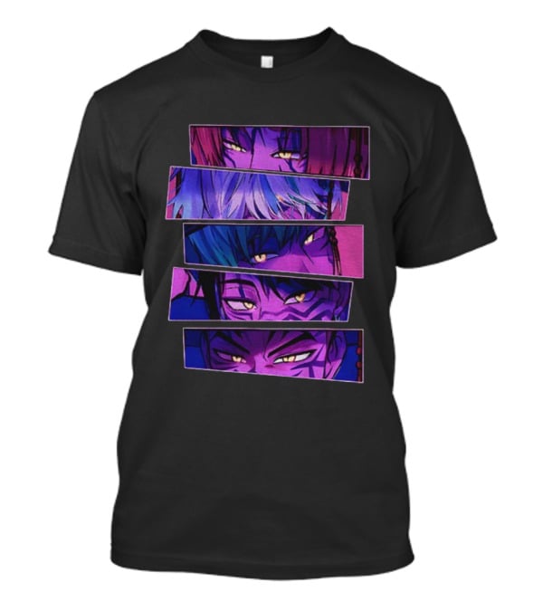 Saja Boys Kpop Demon Eye Artwork Inspired Movie Aesthetic Purple Mood T-Shirt