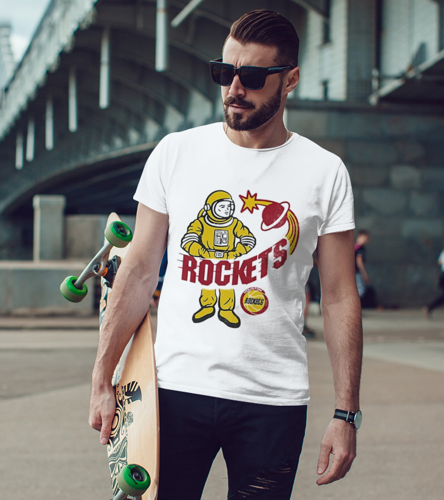 Houston Rockets Astronaut Iconic Space T-Shirt