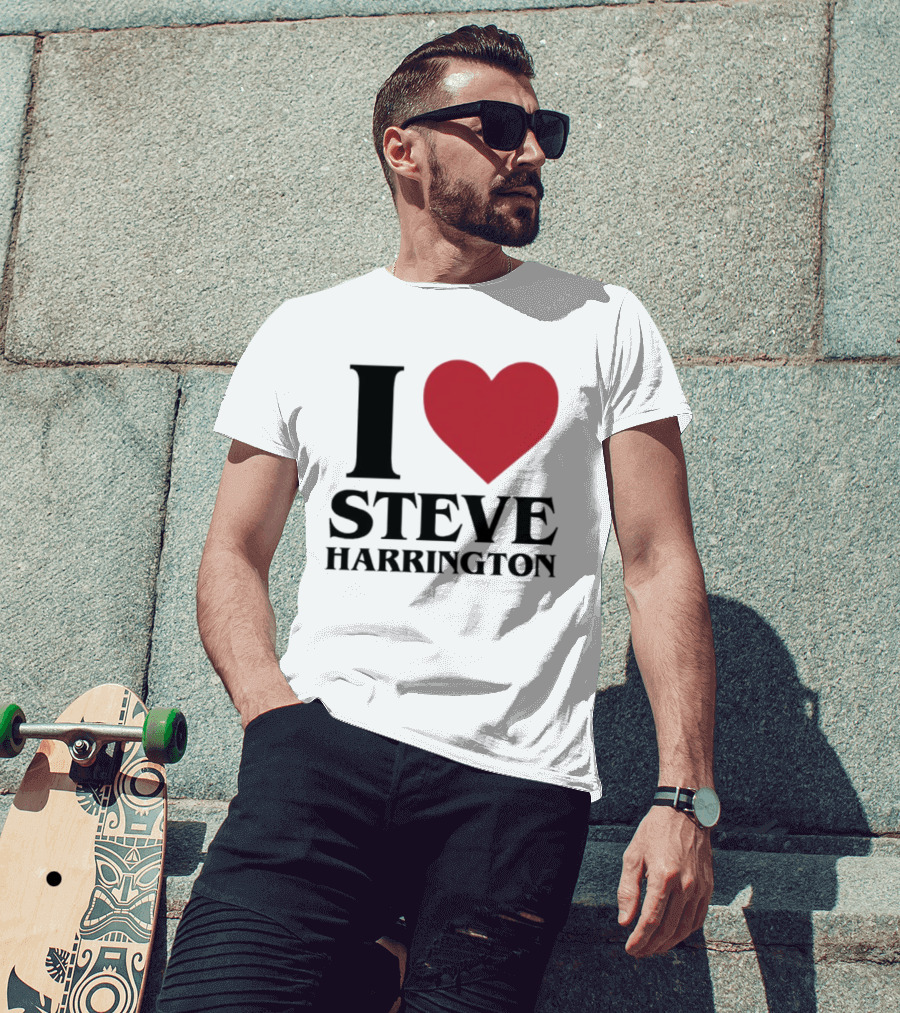I Love Steve Harrington Heart Stranger Things T-Shirt