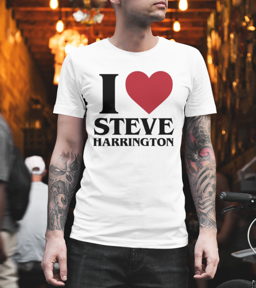 I Love Steve Harrington Heart Stranger Things T-Shirt