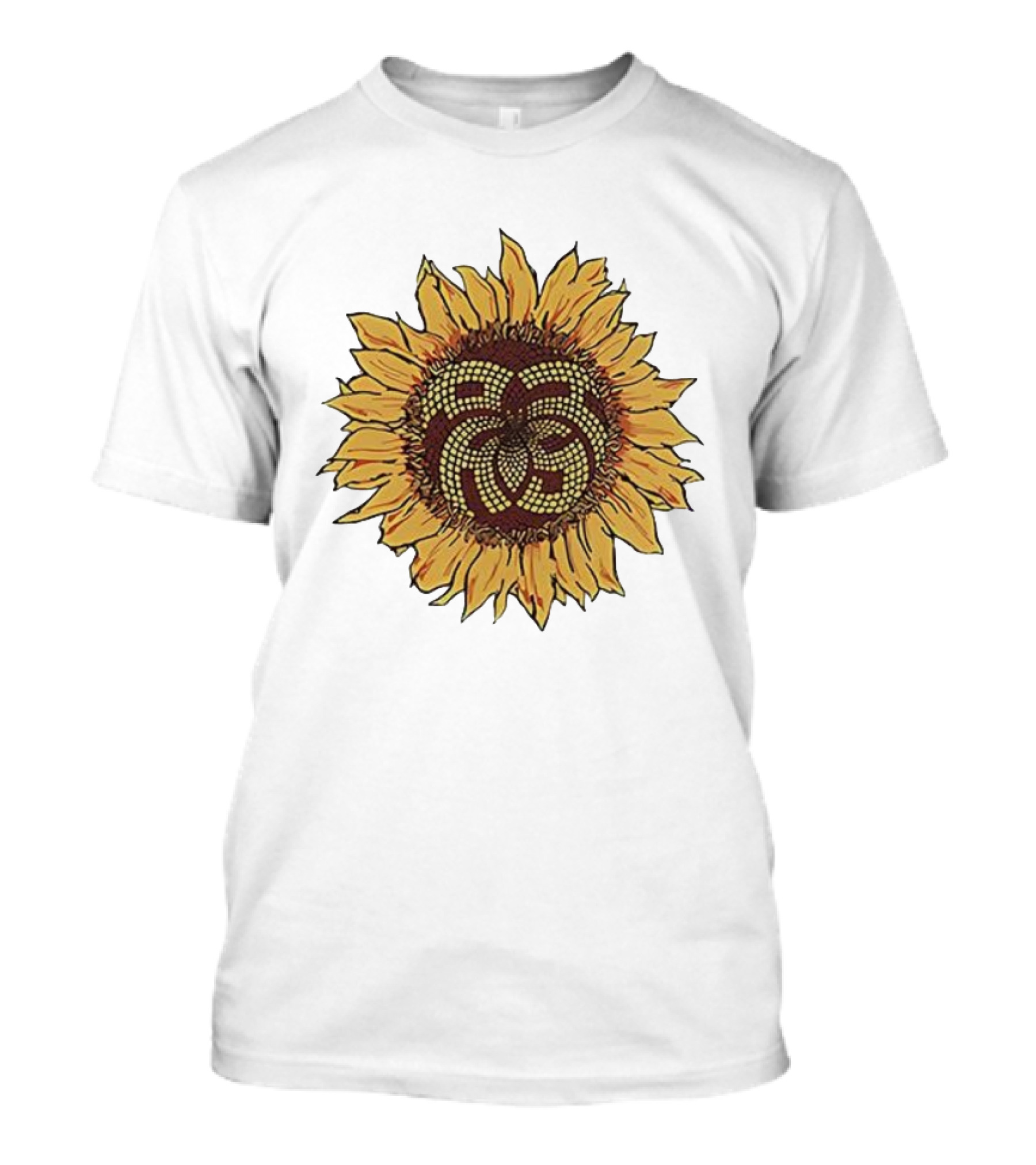 Sunflower Mosaic Pattern Aron Ralston T-Shirt