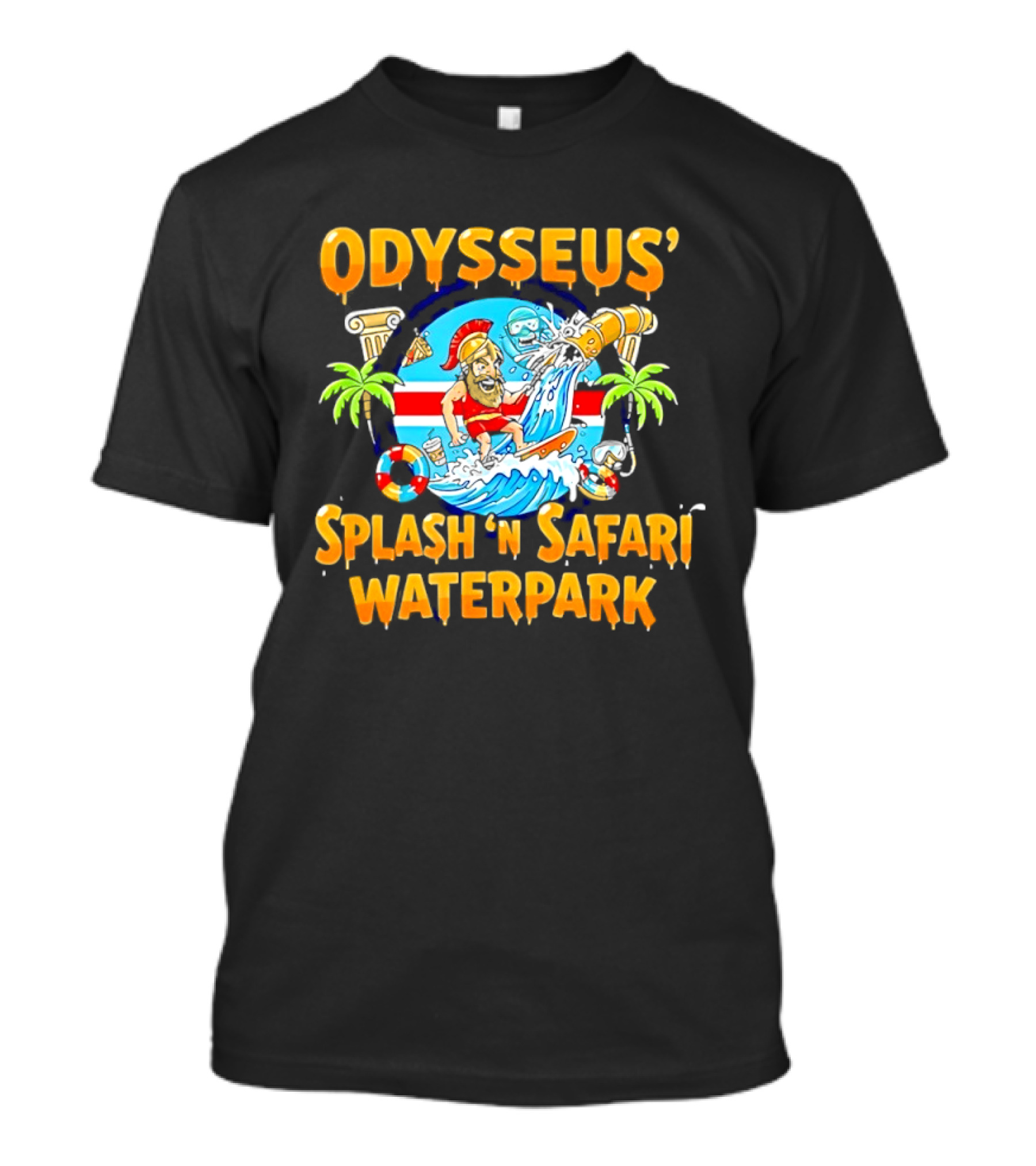 Odysseus Splash 'N Safari Waterpark Surfing Adventure Souvenir T-Shirt