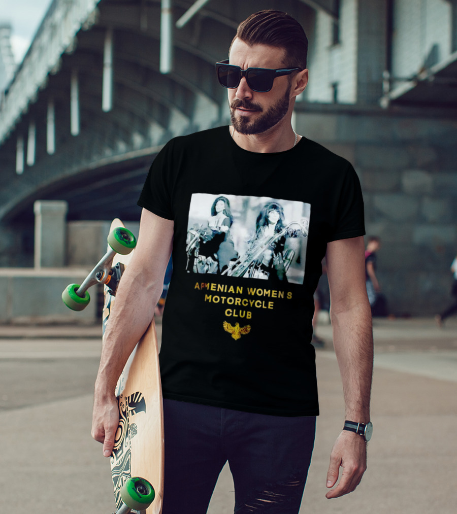 Armenian Women's Motorcycle Club Cher Biker мотоклуб T-Shirt