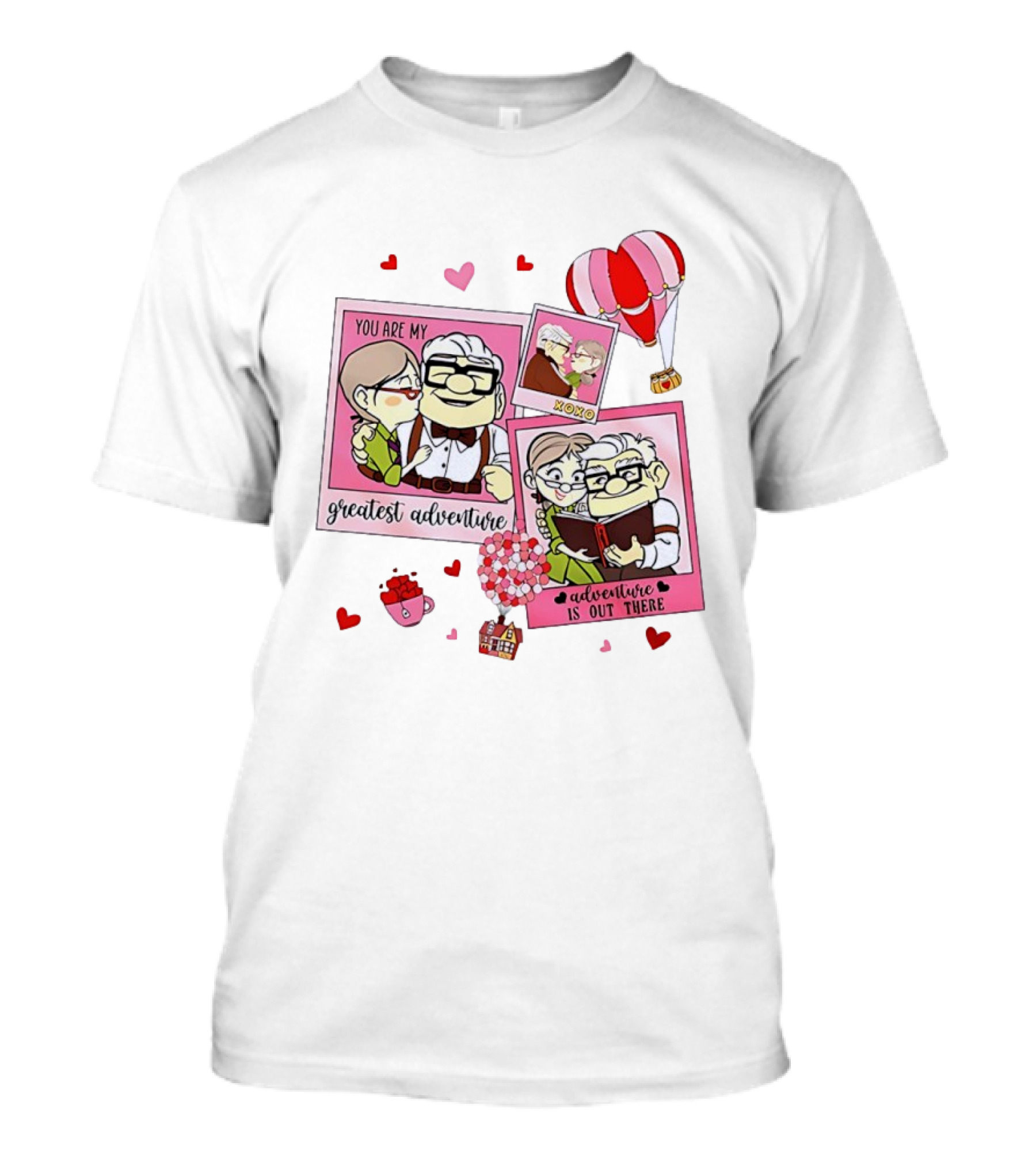 Carl And Ellie Valentine You Are My Greatest Adventure Adventure Is Out There XOXO T-Shirt