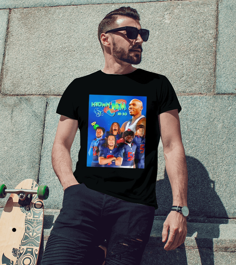H Town Jam 30 30 Houston Texans Space Jam 2026 T-Shirt