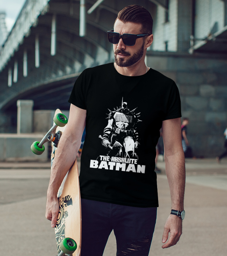 The Absolute Batman Spiked Suit Warrior With Bat Helmets T-Shirt