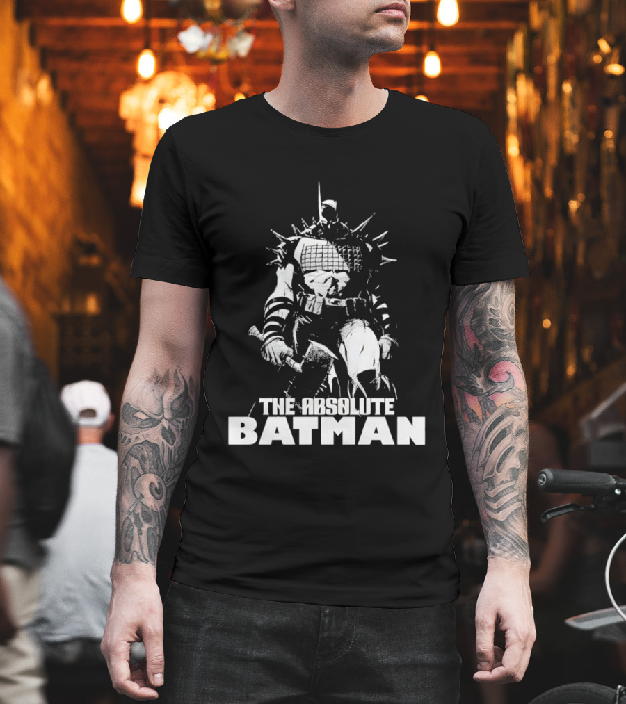 The Absolute Batman Spiked Suit Warrior with Bat Helmets T-Shirt