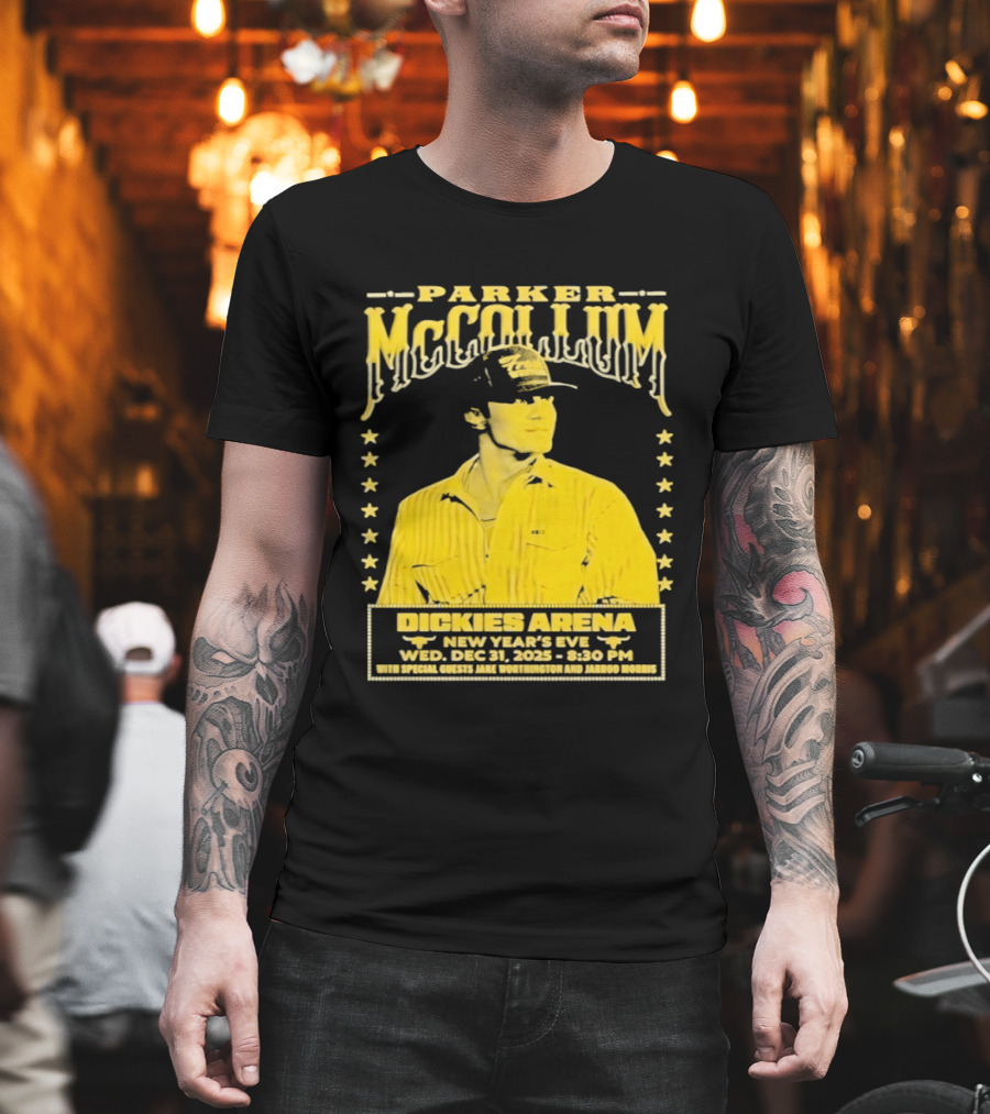 Parker McCollum 12.31.2025 Dickies Arena New Year's Eve Concert Event Stars T-Shirt