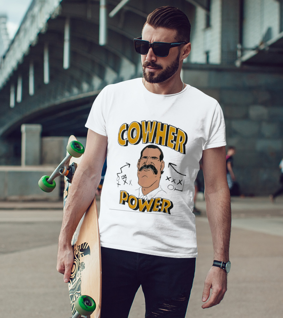 Cowher Power Pittsburgh Steelers Coach Bill Cowher Football T-Shirt