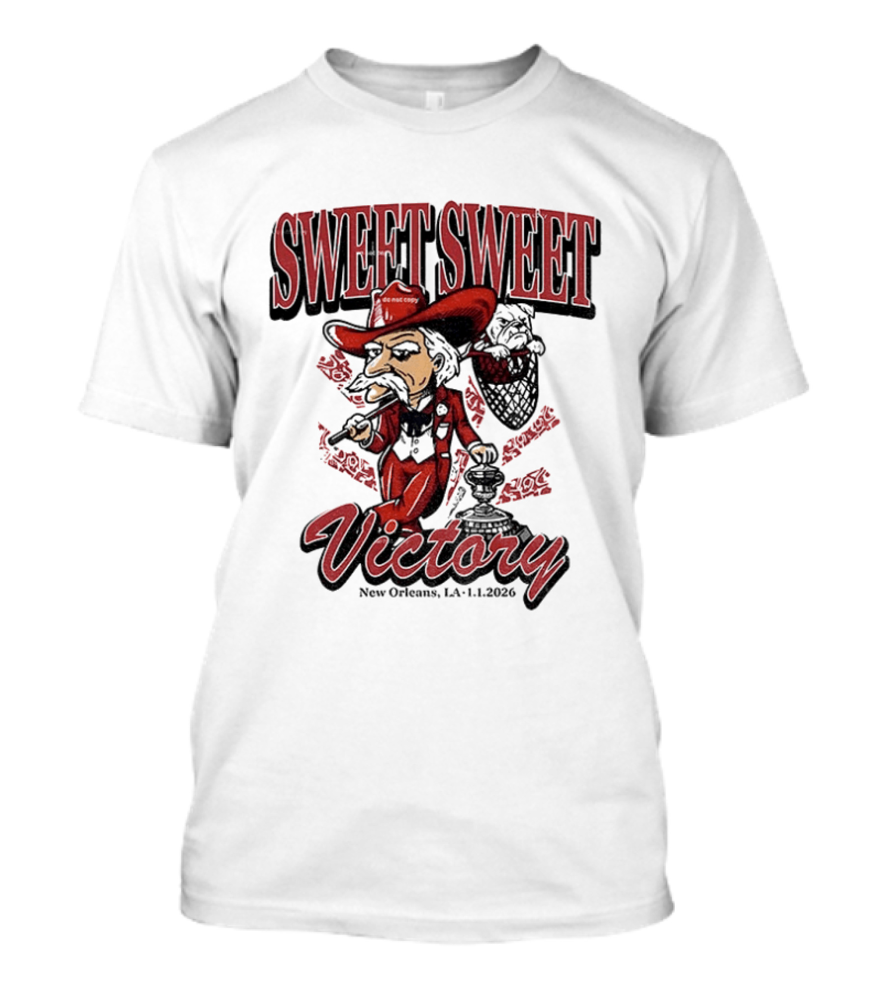 Colonel Reb Ole Miss Rebels Sweet Sweet Victory New Orleans LA 2026 T-Shirt