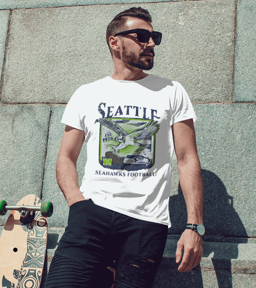 Seattle Seahawks Football EST 1976 NFL Team T-Shirt