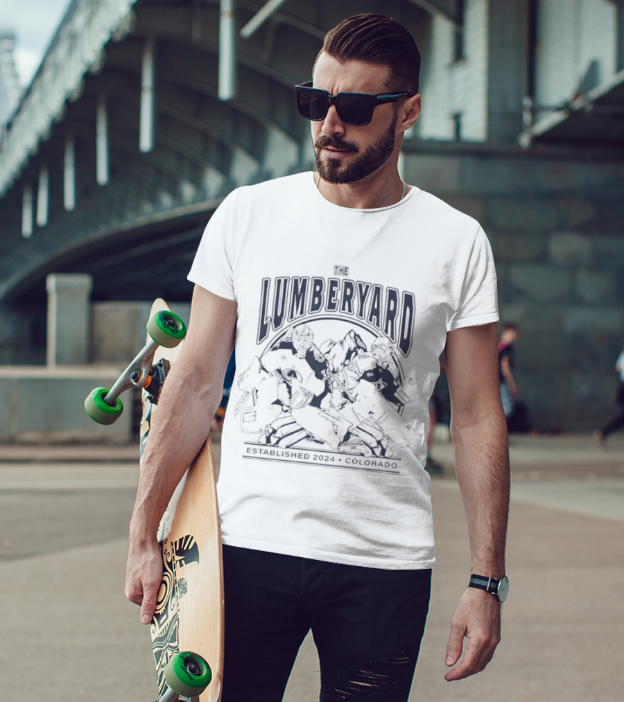 The Lumberyard Colorado Avalanche Hockey With Mackenzie Blackwood And Scott Wedgewood T-Shirt