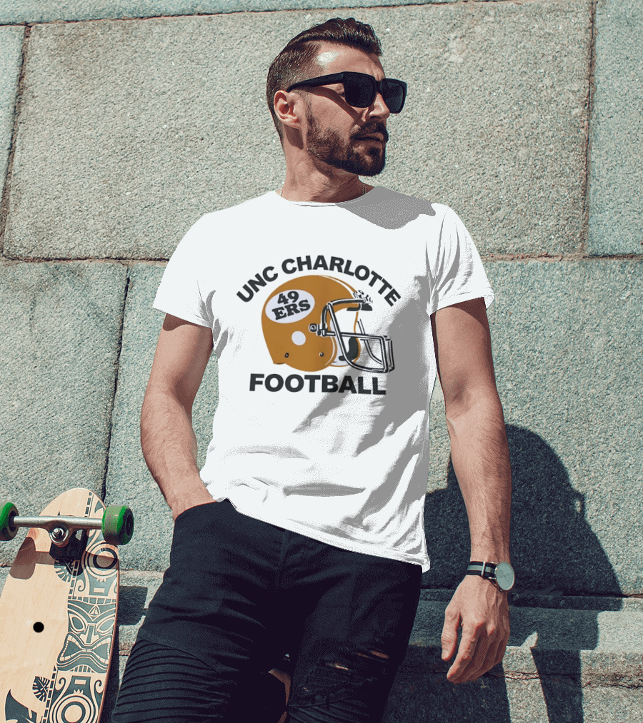 UNC Charlotte Football 49ers Helmet T-Shirt