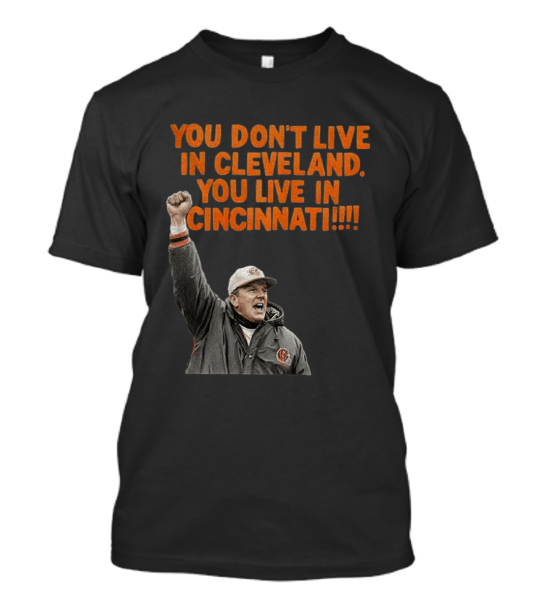 Bill Musgrave You Don’t Live In Cleveland You Live In Cincinnati T-Shirt