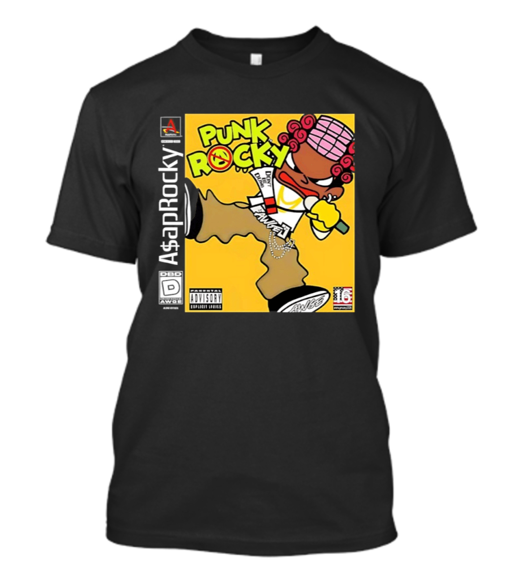 Don’t Be Dumb For Asap Rocky’s Punk Rocky Inspired By Parappa The Rapper T-Shirt