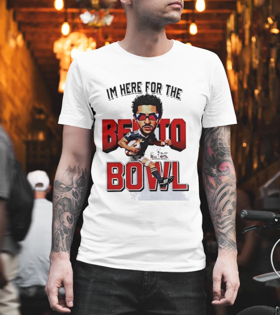 Bad Bunny Super Bowl I’m here for The Benito Bowl T-Shirt