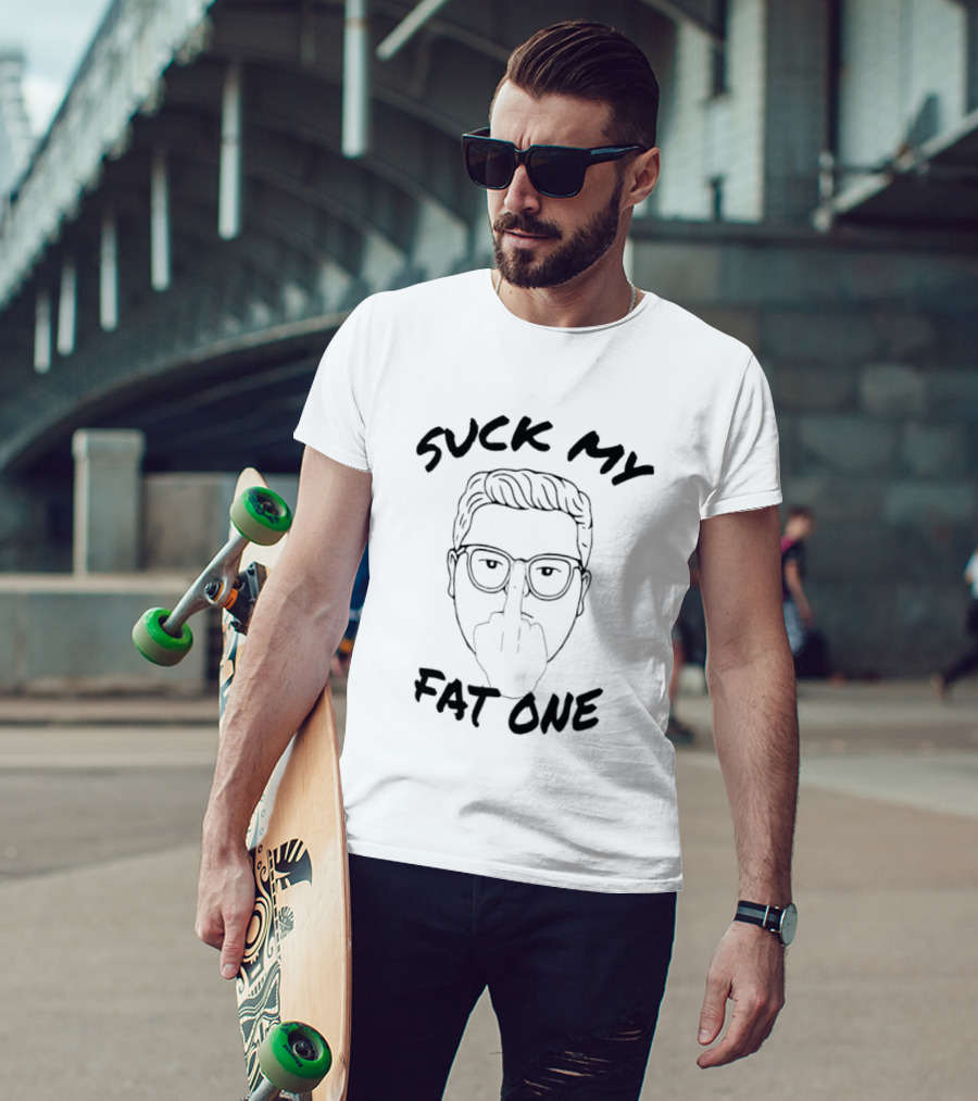 Suck My Fat One Delightful Derek Stranger Things Middle Finger T-Shirt