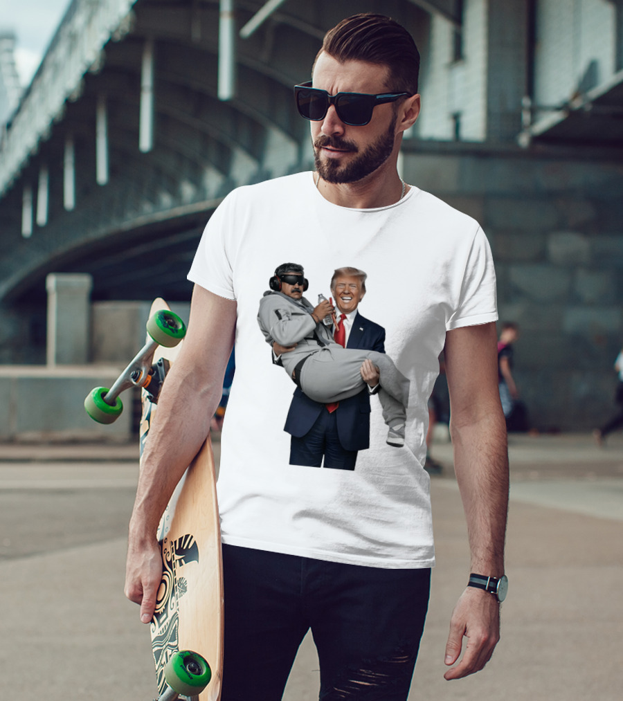 Trump Carry Maduro Satire Funny Political Humor T-Shirt