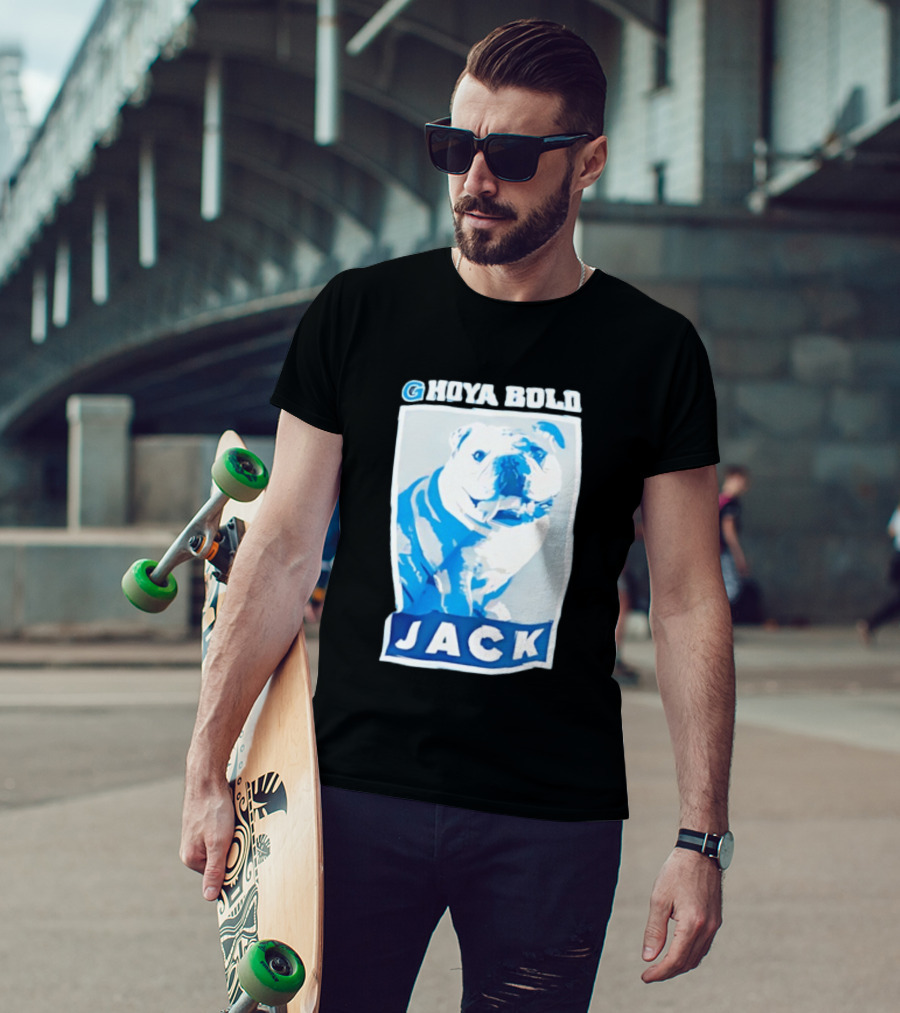 Georgetown Hoyas Hoya Bold Jack Bulldog Basketball T-Shirt