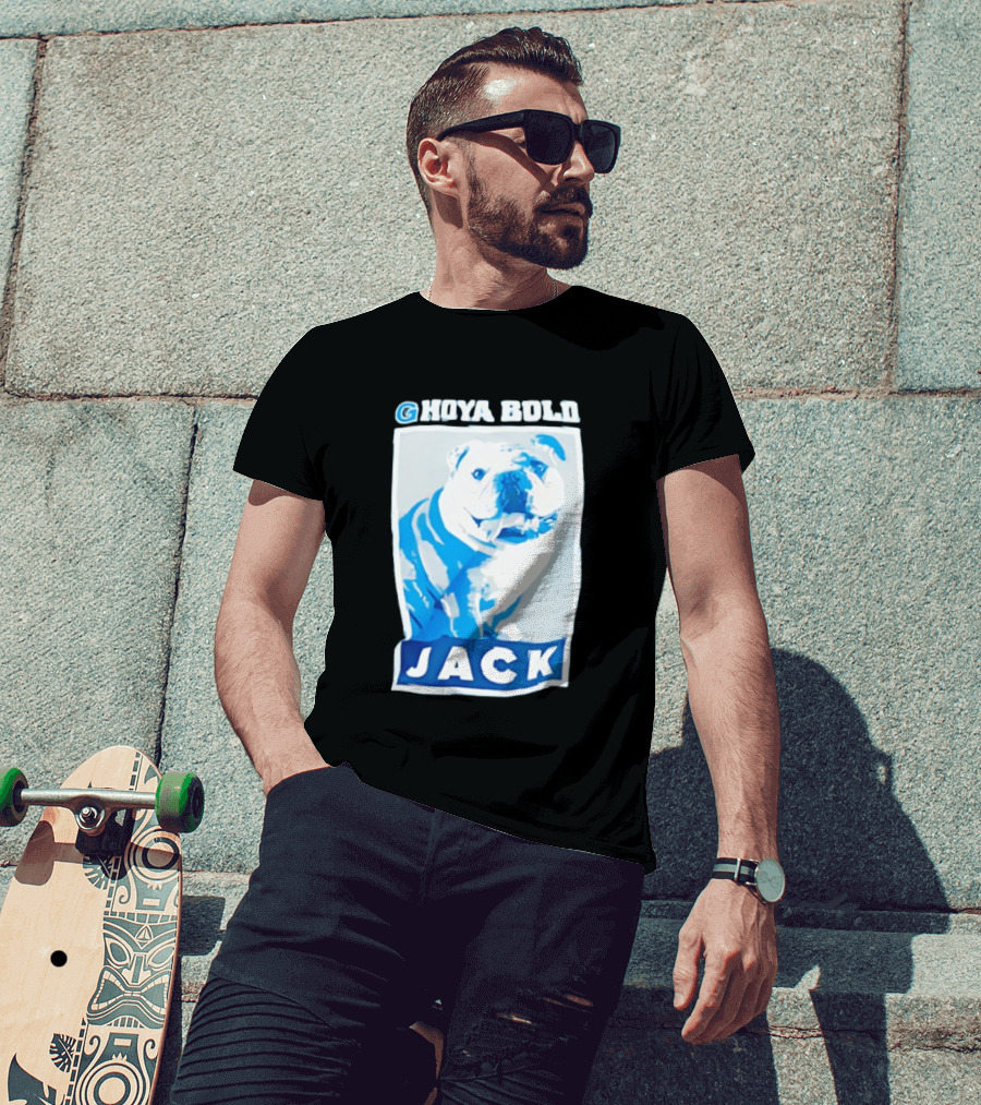 Georgetown Hoyas Hoya Bold Jack Bulldog Basketball T-Shirt