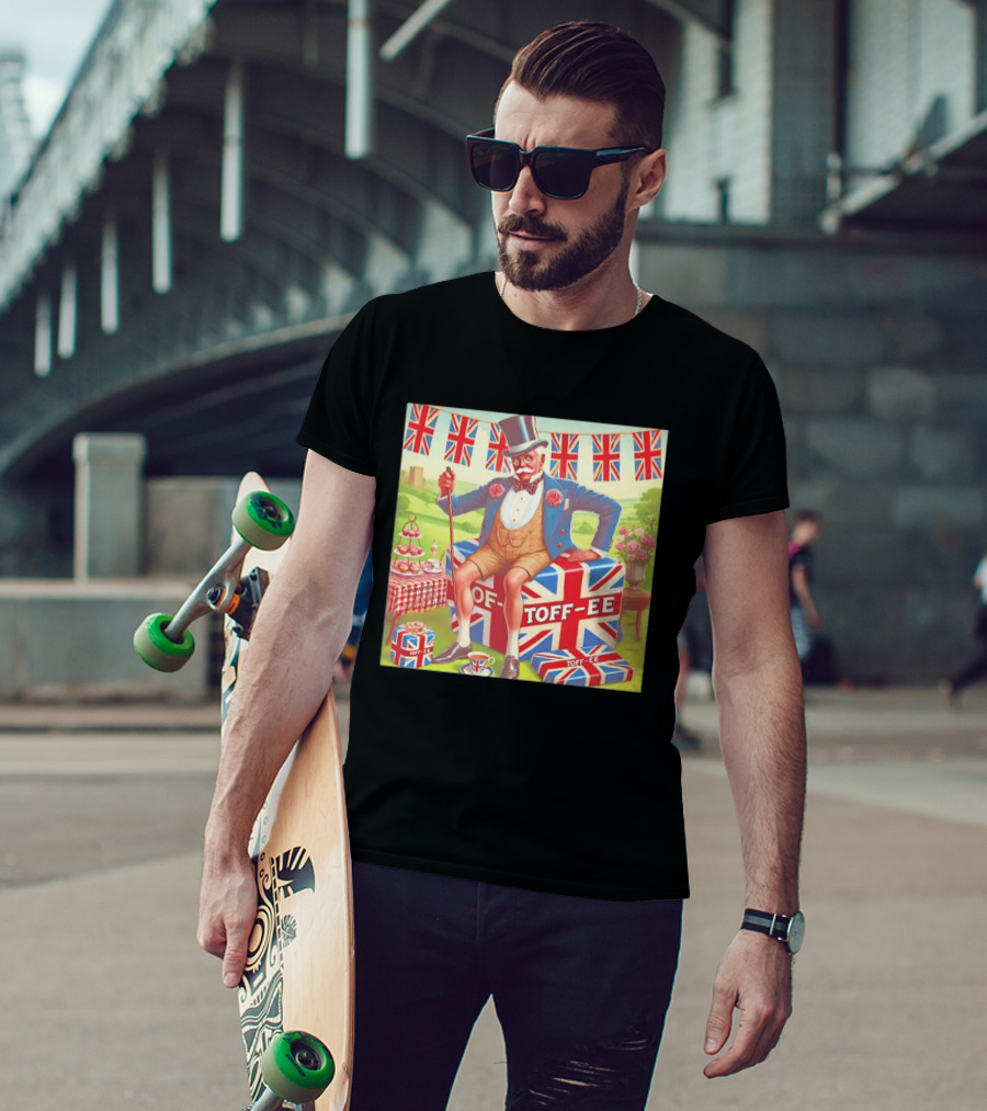 National English Toffee Party Vintage Union Jack Celebration T-Shirt