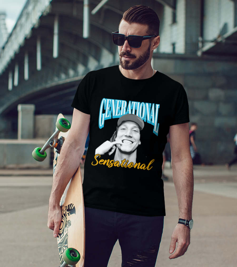 Generational Sensational Trevor Lawrence Jacksonville Jaguars T-Shirt