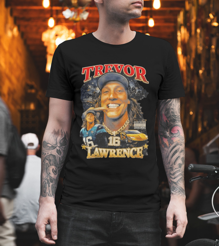 Trevor Lawrence Grillz 16 Duuval Jacksonville Jaguars NFL T-Shirt