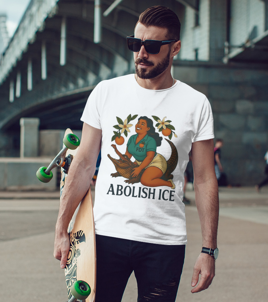 Abolish ICE FDT Alligator Orange Blossom T-Shirt
