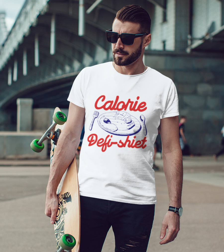 Calorie Defi Shiet Plate Fork Spoon T-Shirt