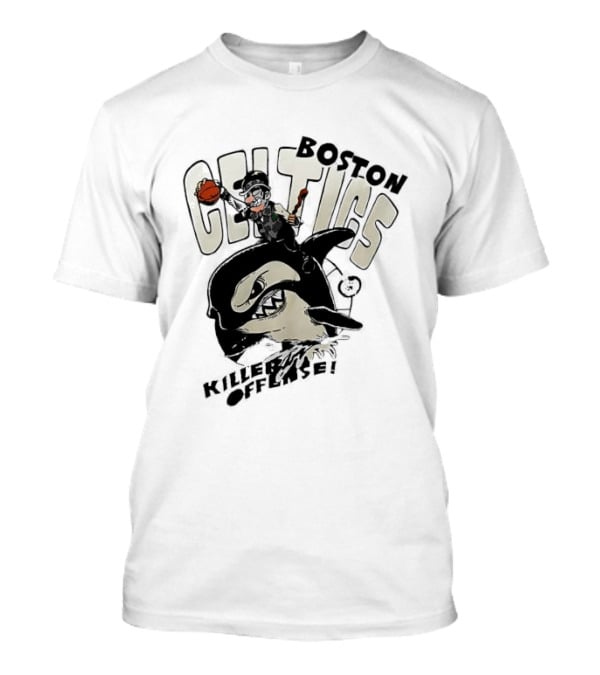 Boston Celtics Killer Offense Basketball Shark T-Shirt