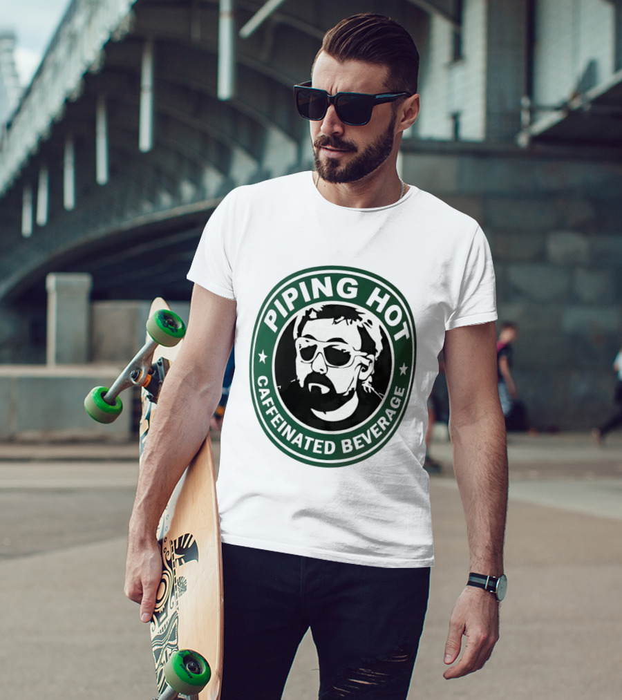 Piping Hot Caffeinated Beverage Adam The Woo T-Shirt