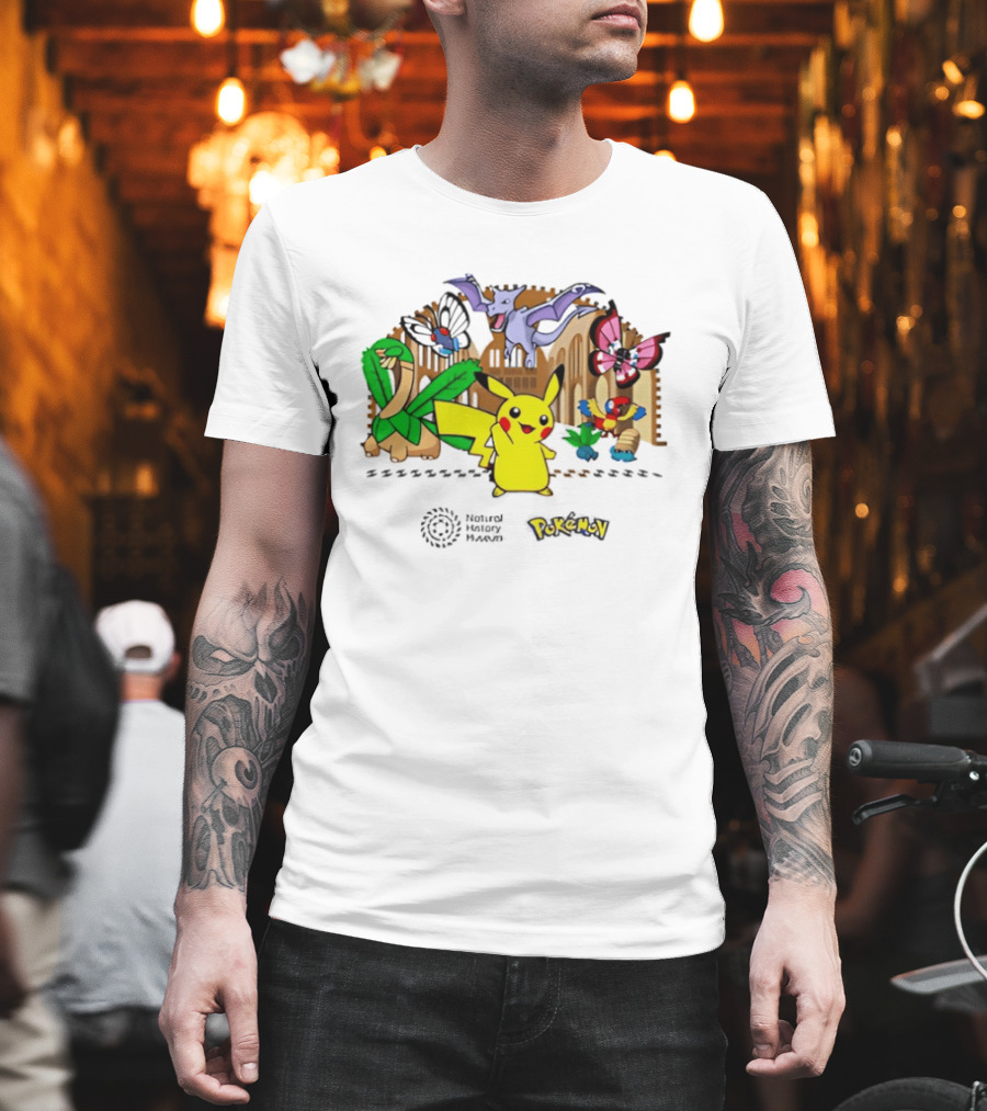 Pokémon Natural History Museum 2026 Pikachu and Friends Adventure T-Shirt