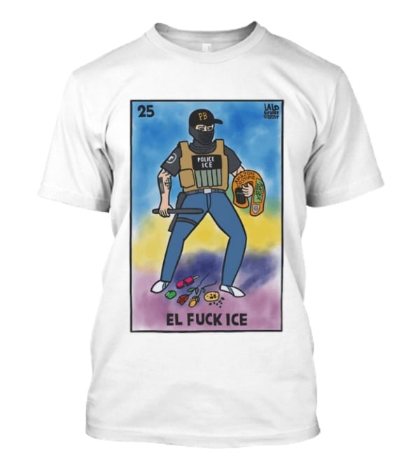 Police Ice Amazon Costume El Fck Ice Lalo Alcaraz 2023 PB T-Shirt