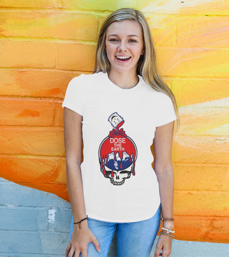 Dose The Earth Grateful Dead Skull Bob Weir T-Shirt