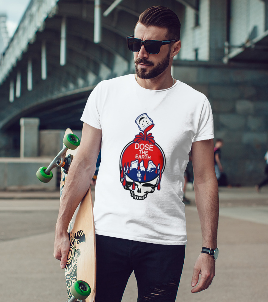 Dose The Earth Grateful Dead Skull Bob Weir T-Shirt