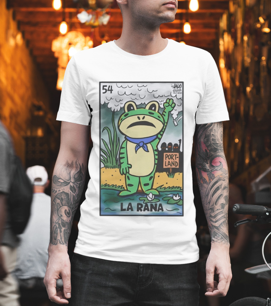 54 La Rana Frog Portland Lalo Clicowvis T-Shirt