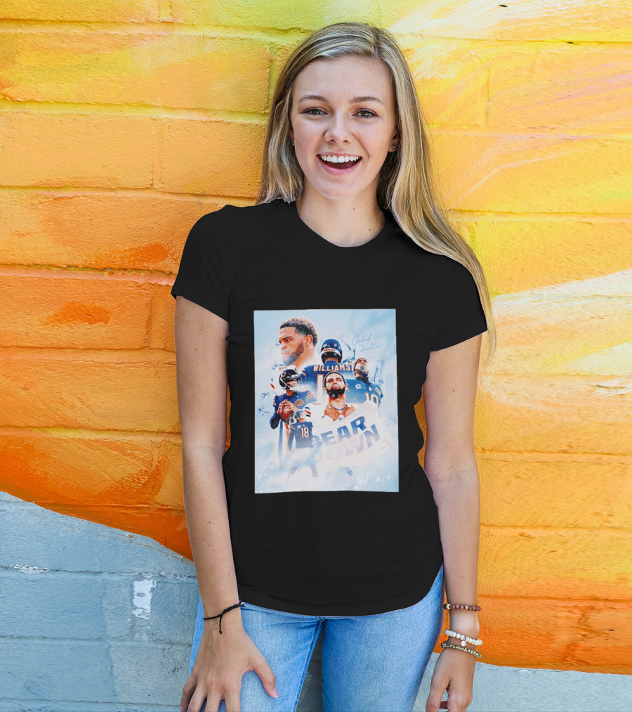 Caleb Williams Bear Down Chicago Quarterback Leadership T-Shirt
