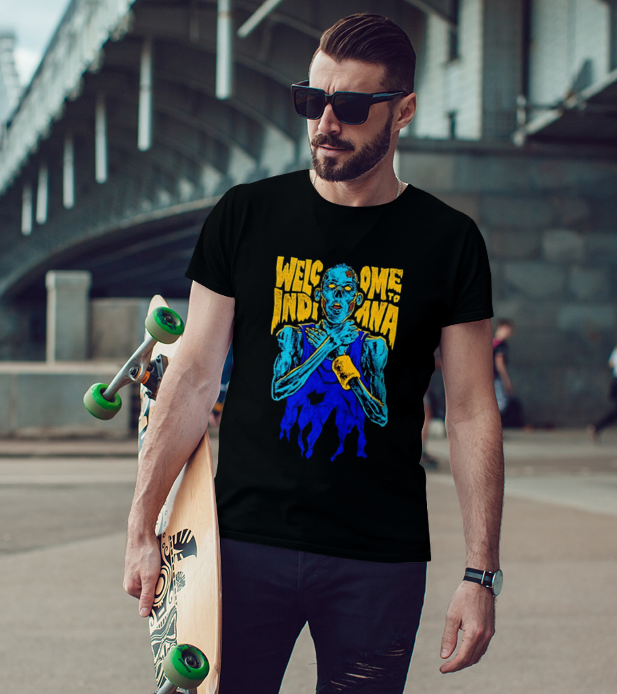 Welcome To Indiana Knick Killer Zombie T-Shirt