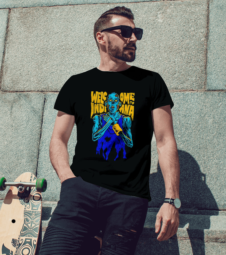 Welcome To Indiana Knick Killer Zombie T-Shirt