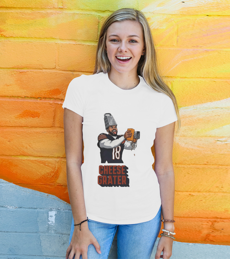 Caleb Williams Cheese Grater Chicago Football Humor T-Shirt