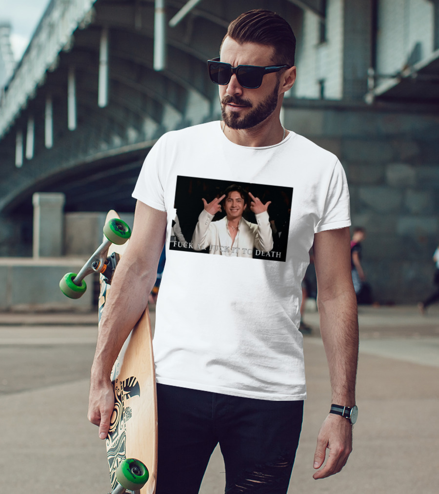 Hudson Williams Fuck AI Fuck It To Death Middle Finger Gesture T-Shirt