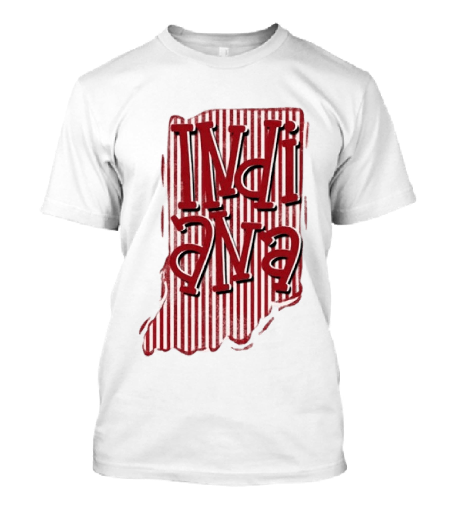 Indiana Stripe Hoosiers Football Indiana T-Shirt