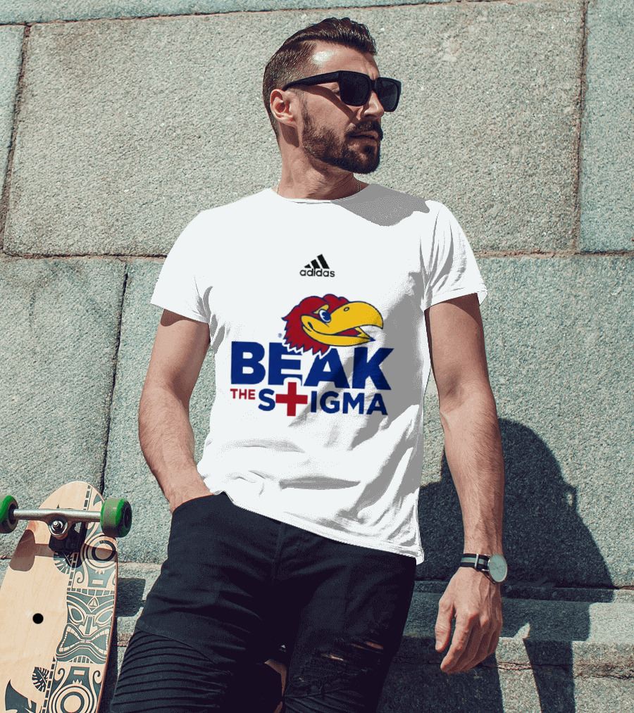 Adidas Kansas Jayhawks Beak The Stigma T-Shirt