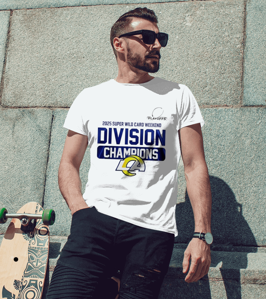 2025 Super Wild Card Weekend Los Angeles Division Champions T-Shirt