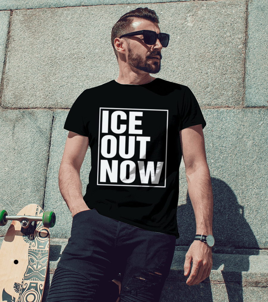Ice Out Now Abolish Ice Activism T-Shirt