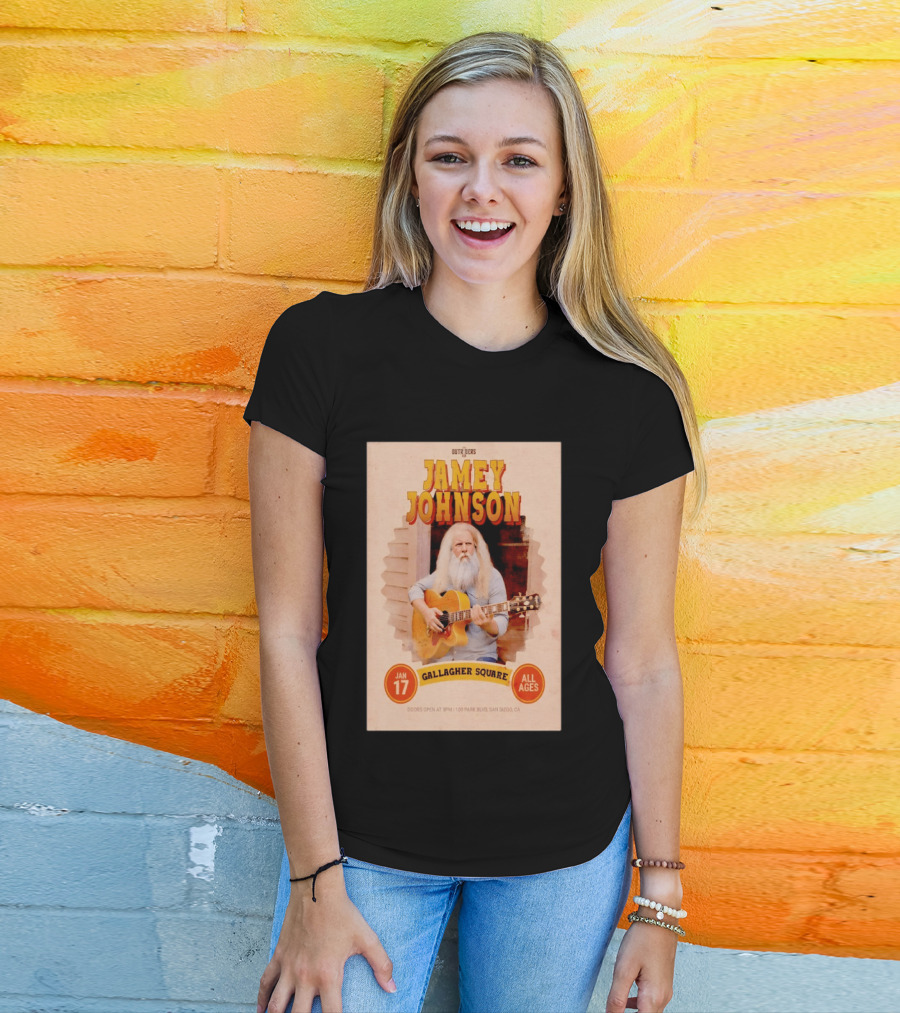 Jamey Johnson Live San Diego Gallagher Square January 17 All Ages Event 2026 T-Shirt