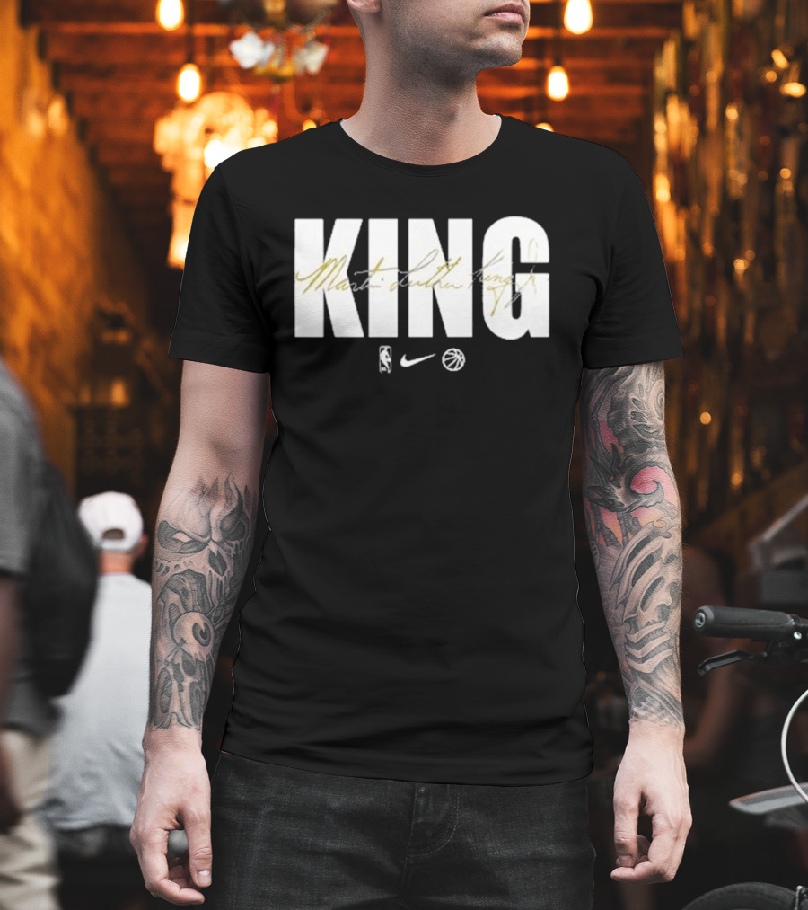 Minnesota Timberwolves King Martin Luther King Jr NBA Nike Basketball T-Shirt