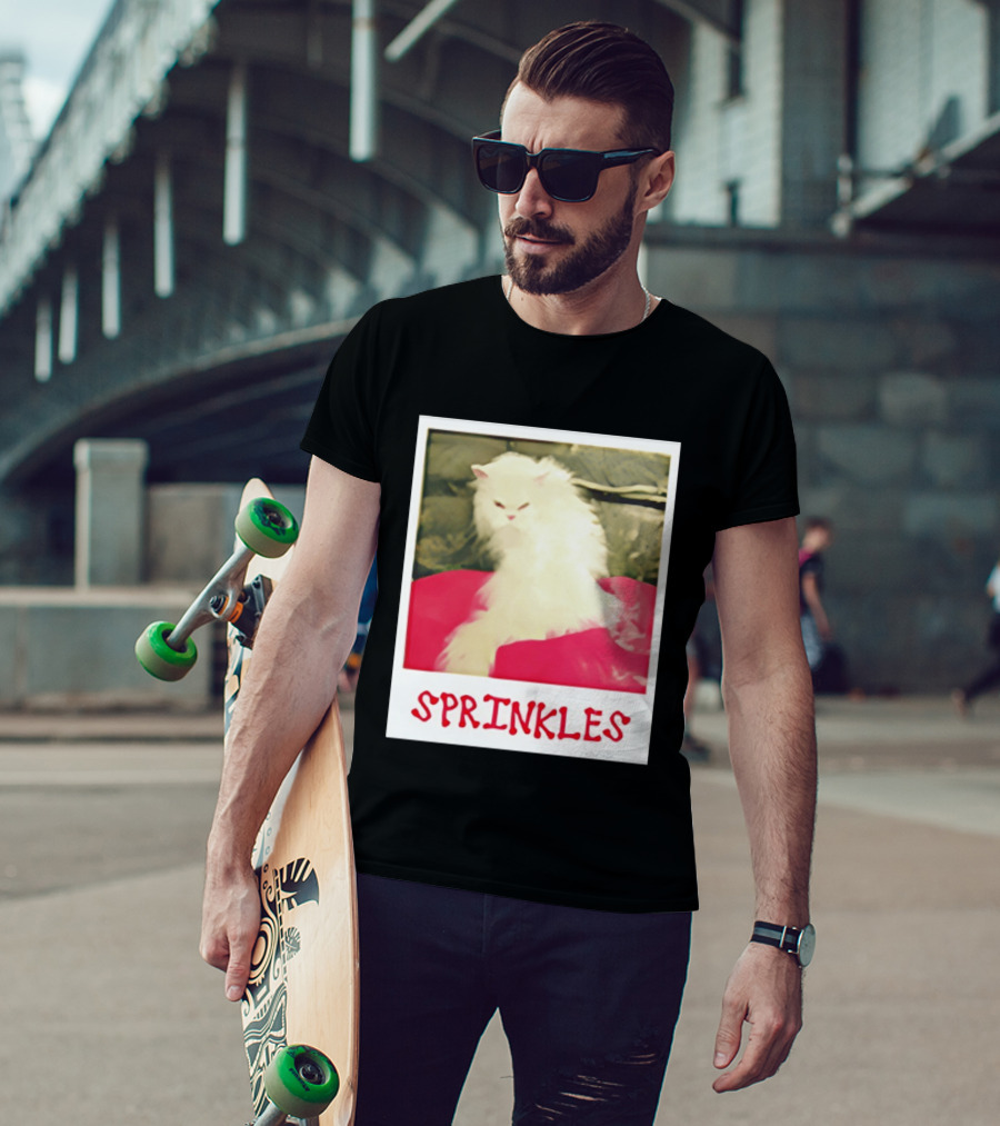 Office Angela Martin Sprinkles Cat Image Pólvora T-Shirt
